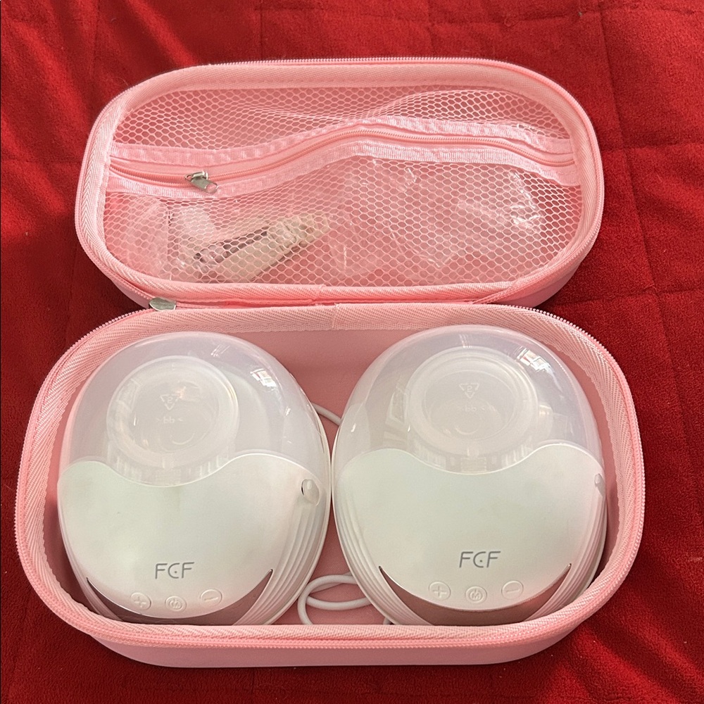 Pink and White Women's Accessory Set
